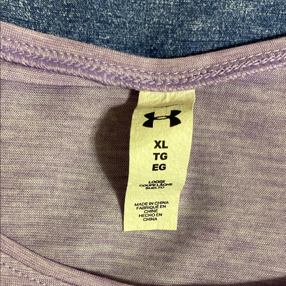 Under Armor Purple Short Sleeve Relaxed T-Shirt - Picture 6 of 7